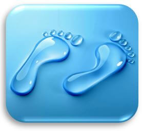water feet